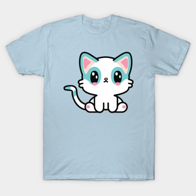 cute cat drawing T-Shirt by Kawaii Bomb